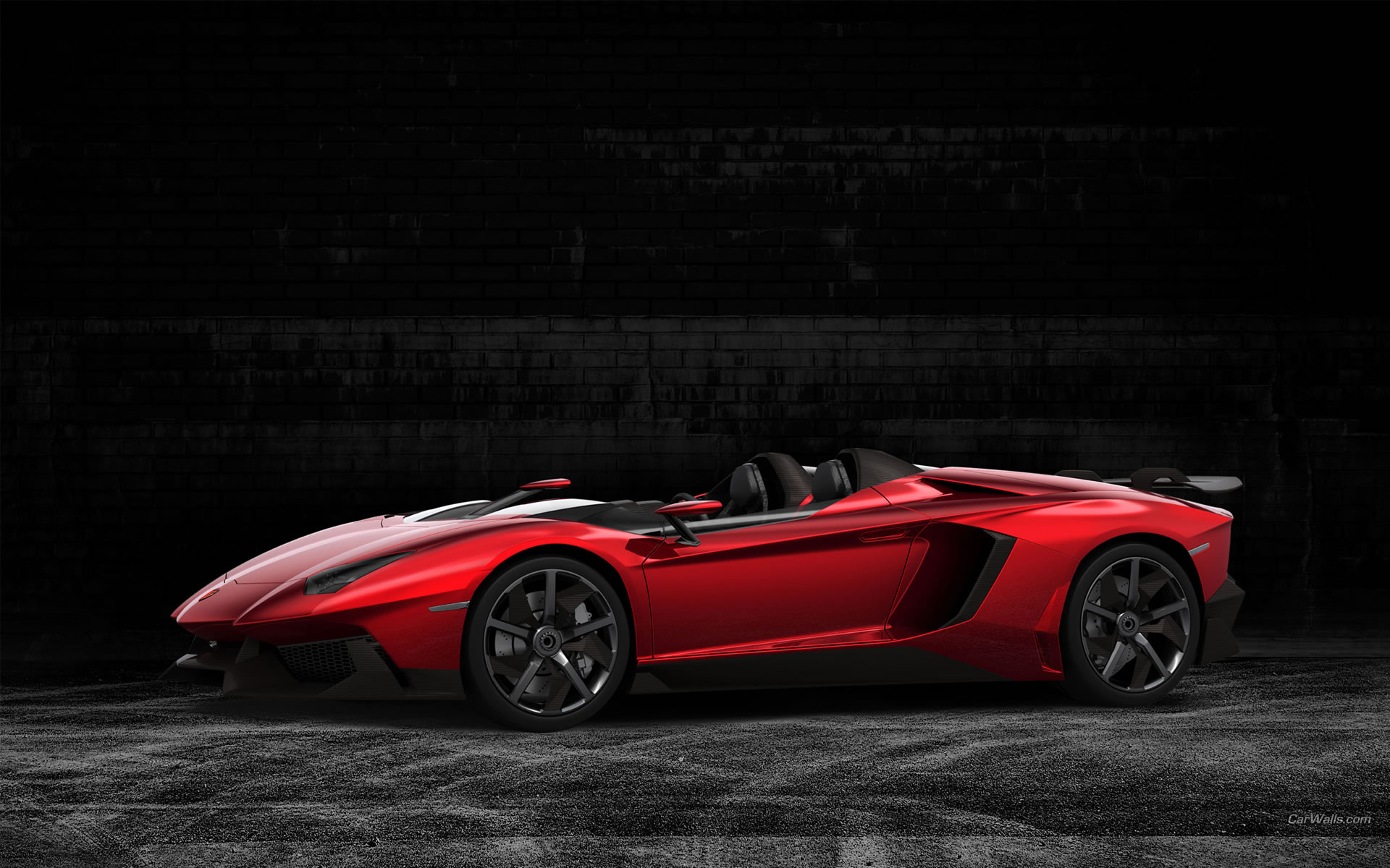 Lamborghini Descapotable Rojo