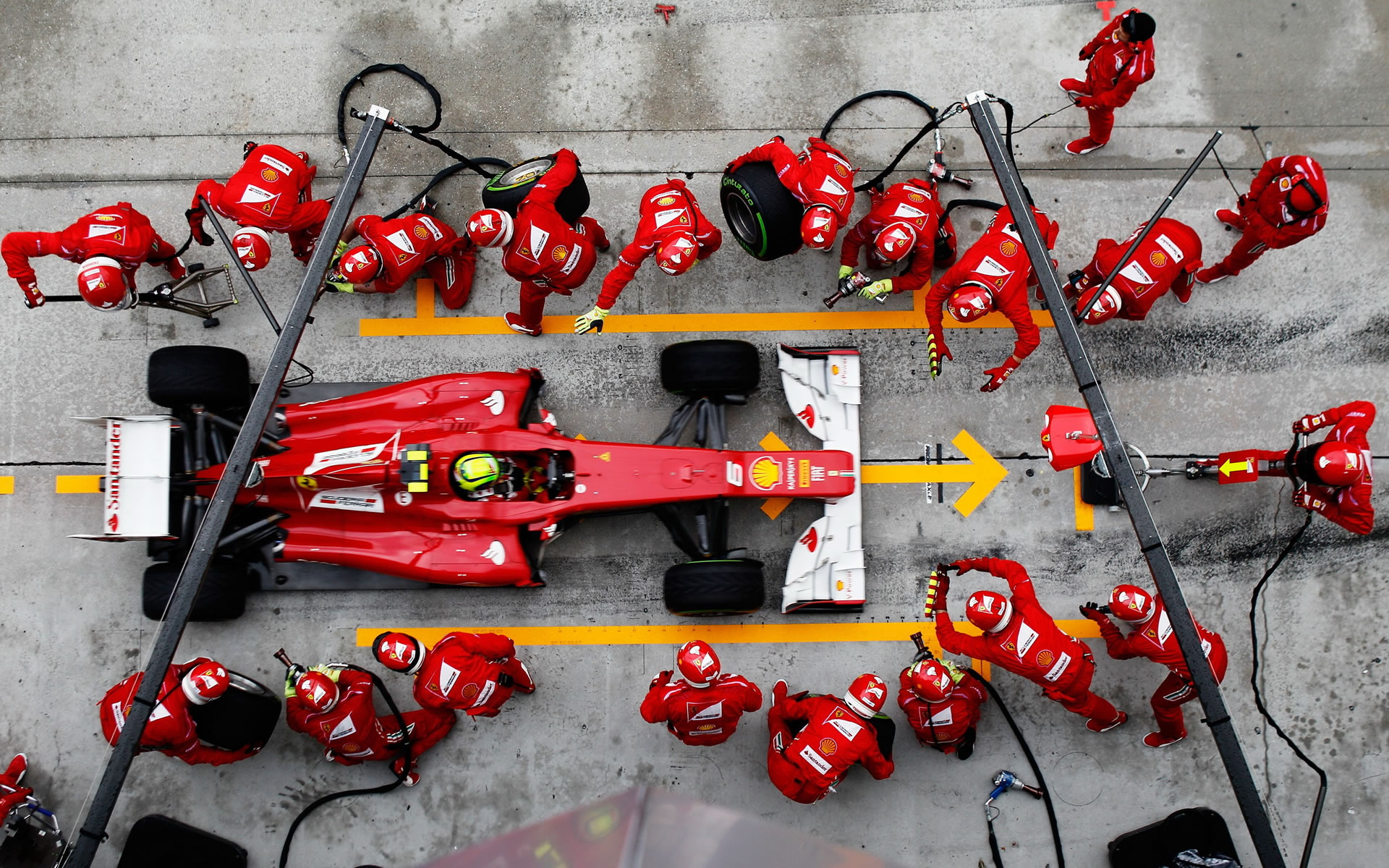 Pit Stop Ferrari Wallpaper