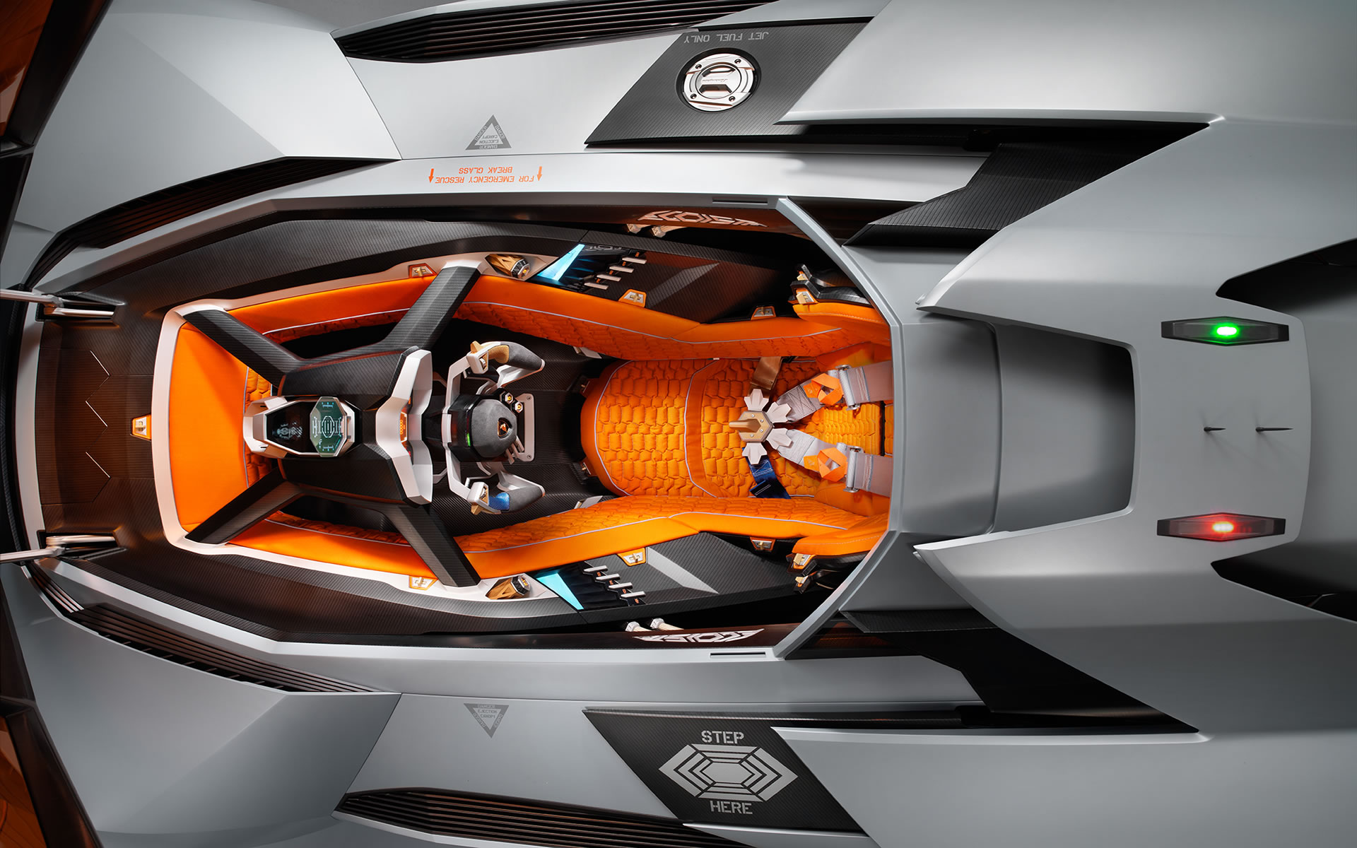 Lamborghini Egoista Interior.