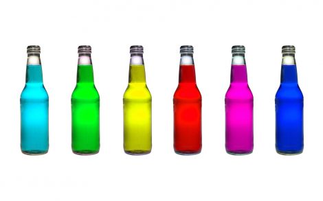 Botellas de varios Colores