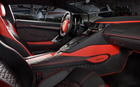 Lamborghini Aventador Interior.
