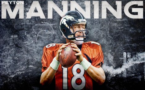 Peyton Manning Quarterback Super Bowl 2014.