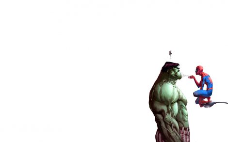 Spiderman y Hulk Wallpaper.