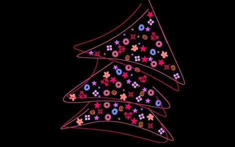 Wallpaper Christmas tree