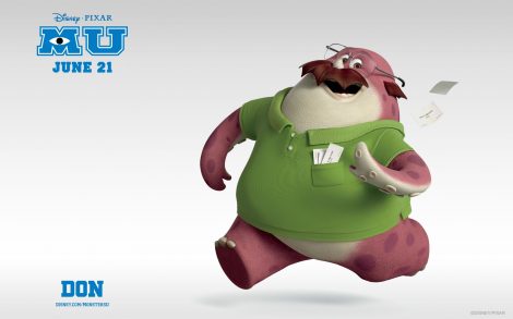 Wallpapers Monsters University Don Carlson.